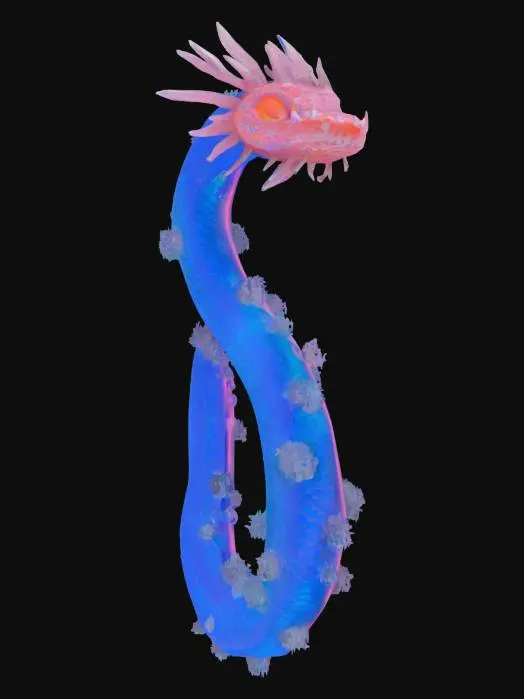 3D model for [Australia]
City: #Darwin
Object: Rainbow Serpent → Bioluminescent Coral Serpent
Material: semi-translucent biogel & coral-encrusted resin segments
Shape/Form: sinuous serpent body weaving through floating coral clusters
Color Scheme: gradient from deep indigo to neon teal, with coral-pink highlights
Texture Details: smooth gel-like scales, rough coral growths, pulsating bioluminescent veins
Style: low-poly cartoon fantasy–high-poly clarity (~50K verts)
Environment/Use Context: coiling around a VR reef cave illuminated by glowing plankton swirls
Reference Models: inspired by Aboriginal Rainbow Serpent mythology and voxel marine creature sets
#AroundTheWorld#