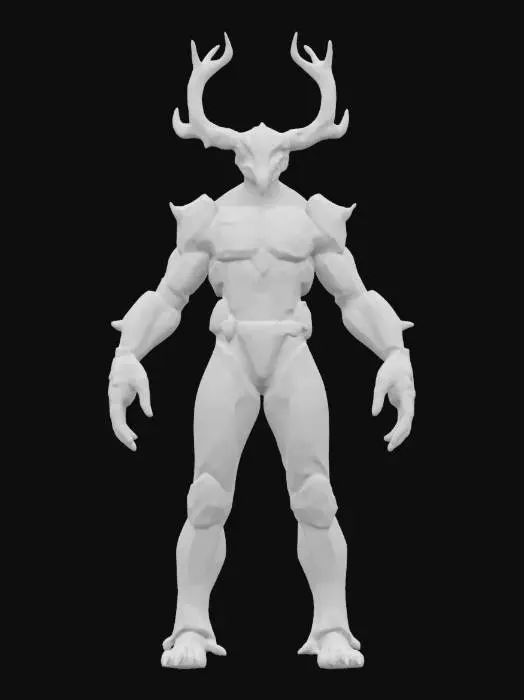 3D model for [Canada]
A cybernetic Glacier Syndicate Overlord locked in A-pose, thick obsidian armor layered with frozen mist vents along the spine. Huge hydraulic arms lined with frostbite cracks. His helmet is crowned with jagged ice antlers, and his left gauntlet is embedded with retractable seismic breakers. Heavy breath steams from slotted vents at the jaw. #AroundTheWorld#
