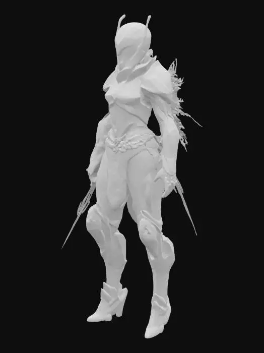 3D model for {
  "Object": "Aurora Huntress – Arctic Phase Variant",
  "Material": "Transparent ice-polymer plates, thermal-reactive carbon mesh, optical-camouflage nanofilm",
  "Shape/Form": "Slim humanoid with reinforced joints; segmented crystalline armor; high collar; elongated gauntlets with retractable blades",
  "Color Scheme": "Translucent ice-blue, infrared-absorbing black, muted thermal-orange underlayers",
  "Texture Details": "Cracked-glass ice plates, soft matte underlayer, reactive shimmer with directional lighting",
  "Style": "Futuristic survivalist with stealth-specialist upgrades",
  "Environment/Use Context": "Ambushing drones and rival scavengers in sub-zero whiteout storms",
  "Reference Models": "Inspired by cryo-tactical suits and arctic deep-recon armor", #AroundTheWorld#, 
}
