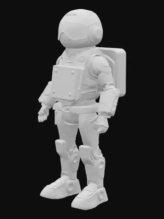 3D model for Cyber Beach Lifeguard Bot: A robotic lifeguard with a sun visor, neon lifebuoy, and retractable hover jets. Its eyes are LED screens displaying emoji alerts.

Style: PBR, Cartoon

Material: Polished chrome, soft silicone, neon tubing

Color Scheme: Electric orange, silver, neon blue

Texture Details: Smooth metallic surfaces, matte silicone grip areas, holographic LED display

Environment: Patrolling a neon-lit beach with floating AR warning signs