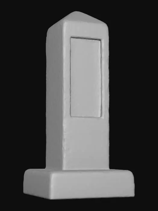 3D model for wayfinding_stone_milestone