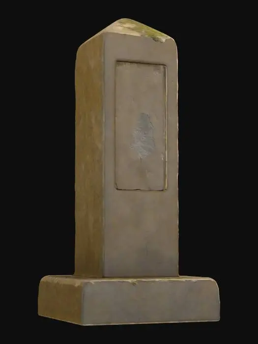 3D model for wayfinding_stone_milestone