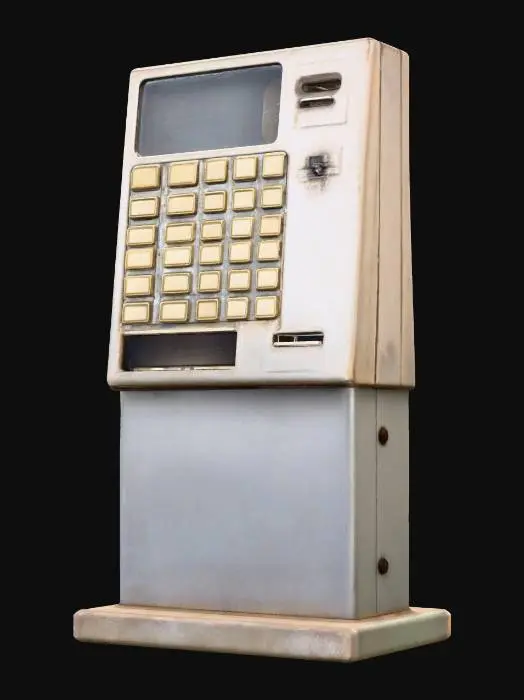 3D model for ramen_ticket_machine_pedestal_blank