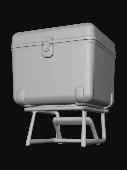 3D model for delivery_moped_box_generic