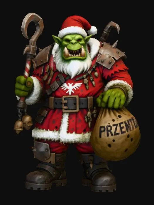 3D model for Orc Santa Claus