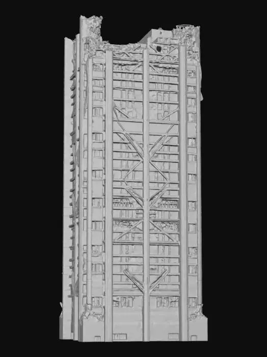 3D model for Ruined Skyscraper
