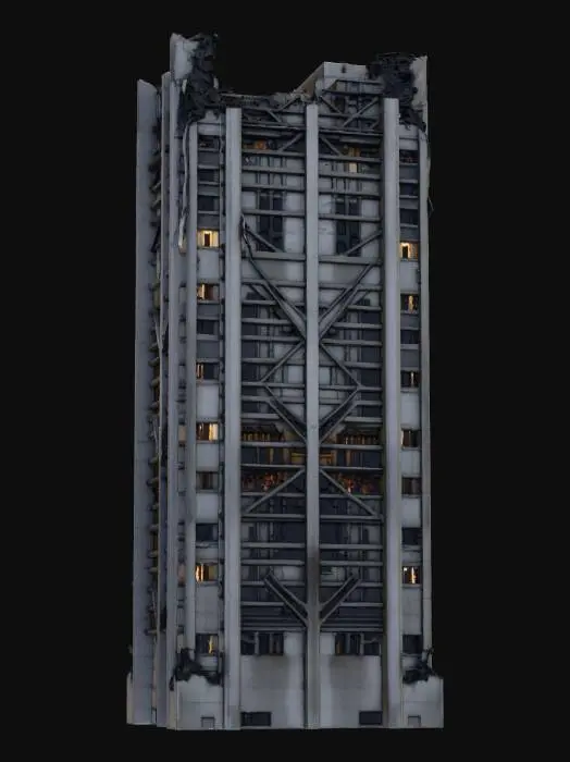 3D model for Ruined Skyscraper