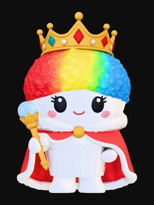 3D model for snowcone queen