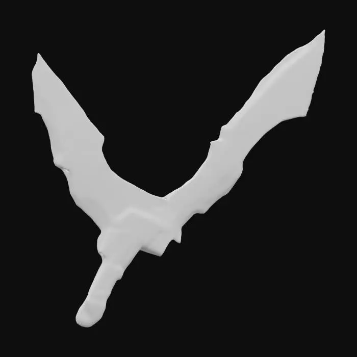 3D model for Subject: A Chrono-Forged Boomerang Blade, an ancient time-infused throwing weapon forged from celestial steel, designed for the Chrono Forge game world.
Style: Pixel art-inspired, 16-bit aesthetic, low-poly with high-detail pixel shading. Classic retro-futuristic fantasy blending time manipulation and ancient craftsmanship.
Material: Runed chrono-metal infused with shifting colors, tempered in the Eternal Forge to withstand temporal rifts. , #ChronoForgeWeapon#