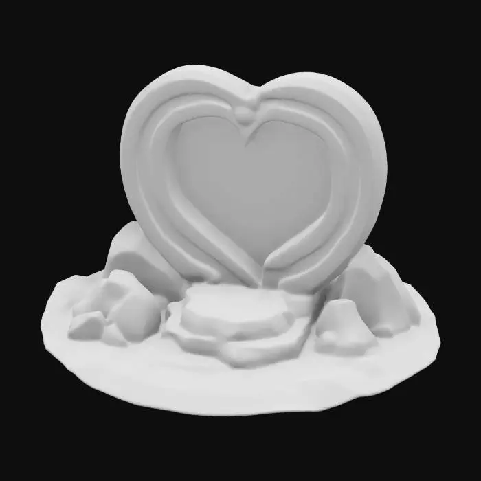 3D model for A Heart-Shaped Portal Leading to Another World
Subject: A mystical stone portal shaped like a heart, glowing with magical energy.
Style: High fantasy, enchanted.
Material: Ancient stone, swirling magical mist, glowing runes.
Details: Floating sparks, energy waves shifting inside the portal.
Purpose: Fantasy game environment, RPG world-building., #valentine#