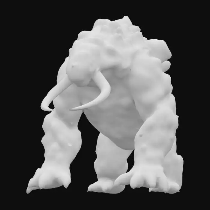 3D model for {
"prompt": "A massive, creature made of crystalized asteroid armor and embedded glowing geodes. Each step creates a ripple in the void. Its tusks are curved like comet tails, and galaxies swirl inside its translucent eyes. Designed in realistic style with rough mineral surfaces, interstellar textures, and grand scale.",
"style": "Realistic",
"format": "glb",
"polycount": "high"
}