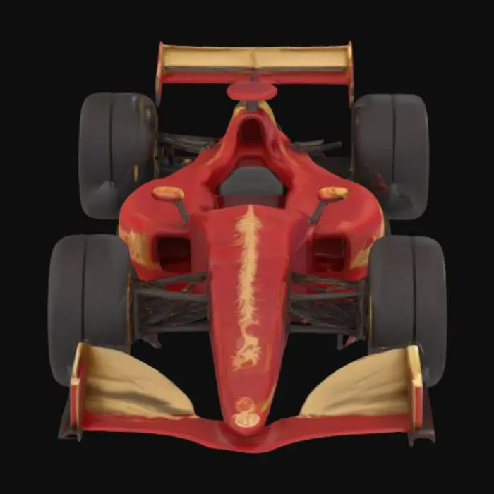 3D model for Object: Fantasy Formula One car
Material: dragon-scale alloy body, leather seat, obsidian wheels
Shape/Form: ornate, curved wings, organic body lines
Color Scheme: dark red base with golden highlights
Texture Details: scaly body panels, rough textures, shimmering accents
Style: stylized fantasy
Environment/Use Context (optional): mythical racing world
Reference Models (optional): inspired by fantasy racing games
, #AroundTheWorld#