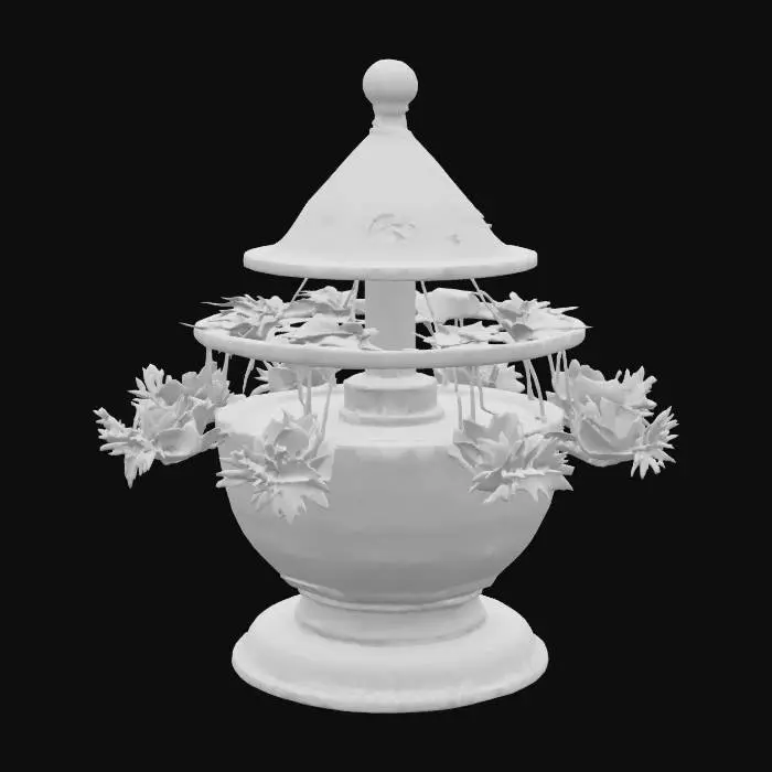 3D model for [India]
City: #Mumbai
Object: Masala Dabba → Living Saffron Blossom Carousel
Material: antique brass spice tin & animated saffron filament petals
Shape/Form: hexagonal dabba lid spinning open into rotating spice-petal tiers
Color Scheme: warm brass base, saffron orange, turmeric yellow, clove brown highlights
Texture Details: embossed floral motifs, metallic patina, gently pulsing petal animations
Style: low-poly cartoon fantasy–high-poly clarity (~50K verts)
Environment/Use Context: drifting above a VR spice bazaar stall with swirling aroma particles
Reference Models: nods to vintage carousel mechanisms and voxel spice kit assets
#AroundTheWorld#