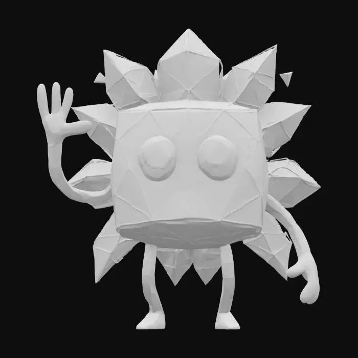 3D model for Neon Crystal Bot