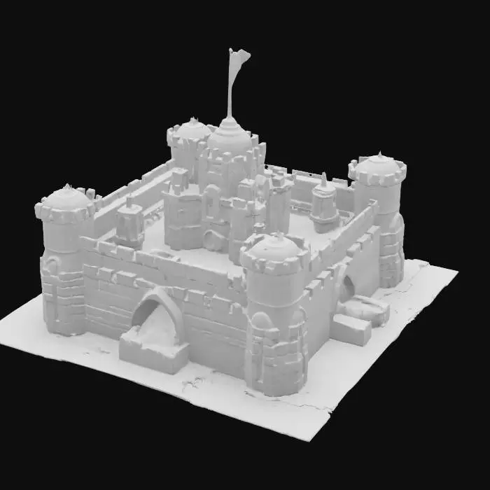 3D model for Data Sandcastle: A sandcastle constructed from voxel blocks that glow and change shape, resembling a digital fortress.
Style: Voxel, Pop Cyberpunk
Material: Textured voxel blocks, holographic surfaces, matte sand particles
Color Scheme: Sandy beige with neon accents (pink, blue, green)
Texture Details: Blocky, pixelated structure with soft, sandy edges and holographic overlays
Environment: Placed along a pixelated beach with a cyber sunset