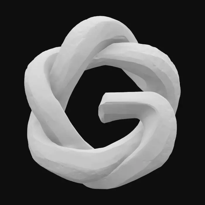 3D model for Go Concurrency Knot, #emblem#