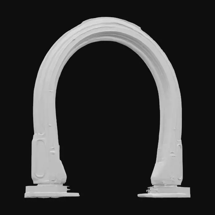 3D model for Subject: Neon Nexus Arch

Style: Cyberpunk futuristic parametric gateway with a yellow & purple palette

Material:

Frame: Oxidized titanium with light surface erosion

Accents: Embedded neon plasma tubing in deep purple and vibrant yellow

Panels: Translucent OLED circuit-panel insets

Details:

Two interlocking, asymmetrical rings twisting upward to form an arch

Neon plasma seams pulsing in alternating purple and yellow with subtle bloom

OLED panels displaying scrolling circuit glyphs in complementary yellow and violet hues

Fine rainwater bead and mist overlays to accentuate reflections

Hidden power conduits recessed within the inner curves

Purpose: Signature centerpiece for neon-drenched game levels, VR experiences, or futuristic architectural showcases, #arch#