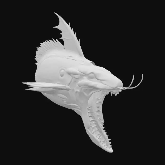 3D model for {, #ocean#, 
  "Object": "Sovereign Obliterator Leviathan",
  "Material": "Pure platinum-titanium alloy plating laced with quantum-entangled data filaments",
  "Shape/Form": "Titanic leviathan silhouette with serrated dorsal fins and a vortex-like maw of swirling code",
  "Color Scheme": "Black chrome base with pulsating violet quantum veins and radioactive emerald kill-switch nodes",
  "Texture Details": "Mirror-polish reflective surfaces, micro-etched circuit fractals, dynamic refractive glitch distortions",
  "Style": "Hyper-realistic PBR fused with sci-fi biomechanical horror",
  "Reference Models": [
    "Deep-sea eel musculature",
    "Quantum computing chip weave",
    "Biomechanical designs of H.R. Giger"
  ]
}, #ocean#, 
