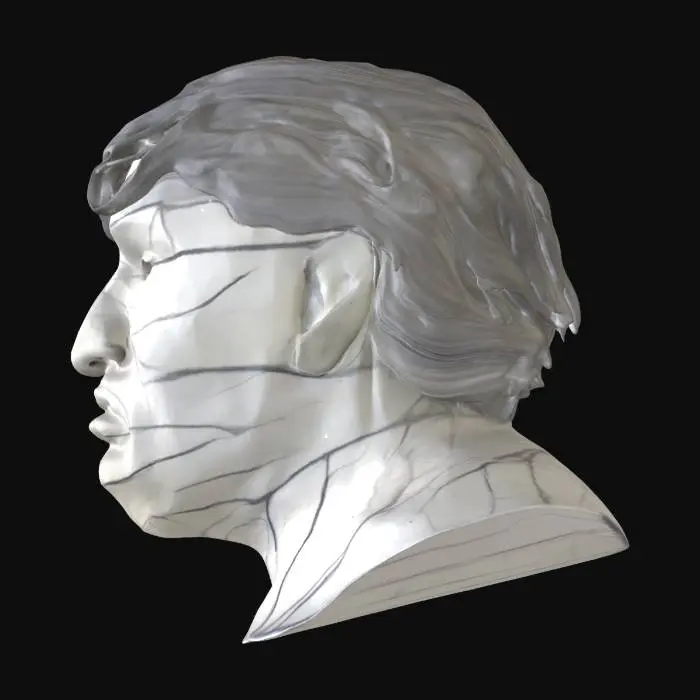 3D model for Contemplative Sketch, #SketchTo3D#Artist: Ryder Anderson