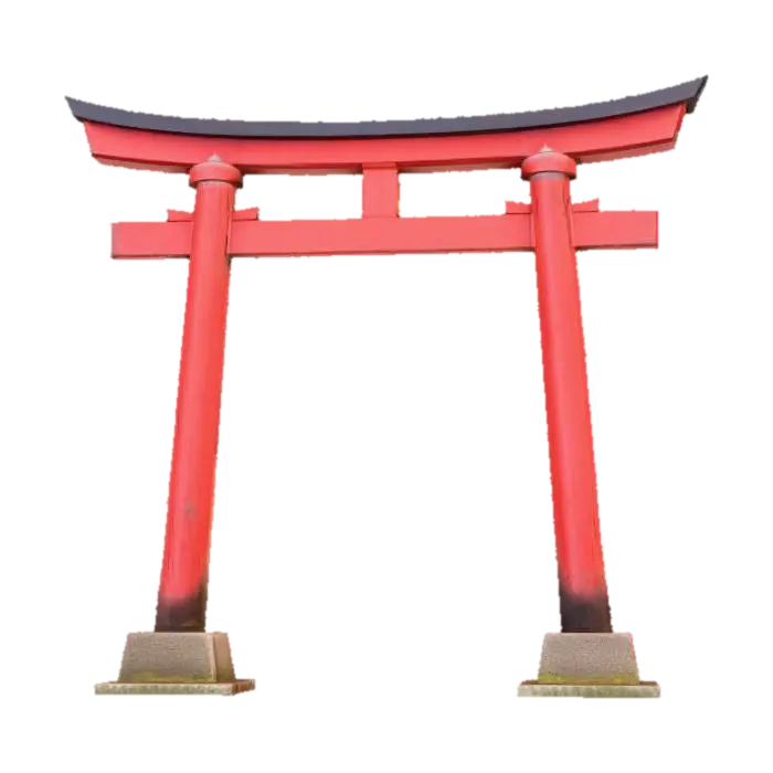 fuji_sengen_torii_granite_base - Shrine 3D model, vytvořený pomocí AI