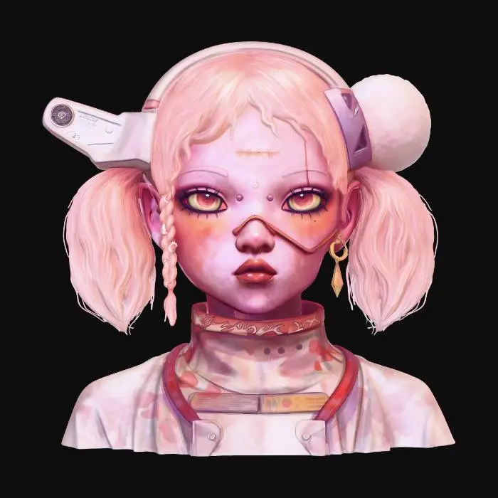 3D model for Neon Blossom