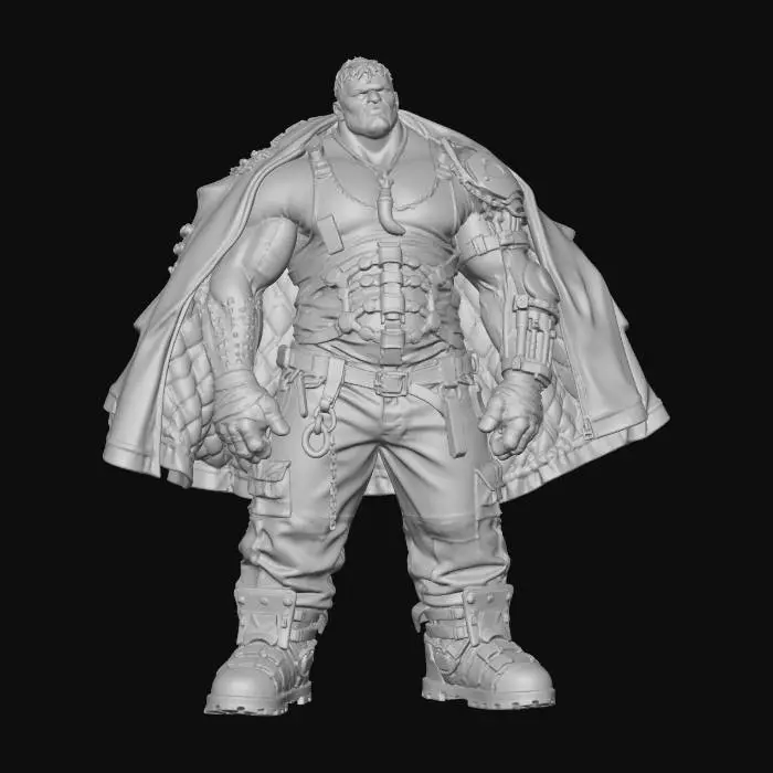 3D model for Wasteland Lion Warlord