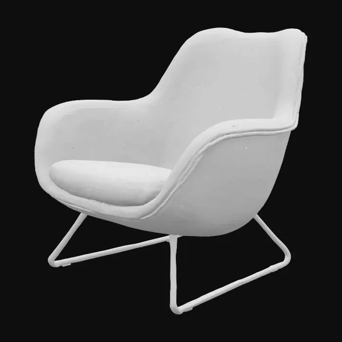 3D model for make a frutiger areo themed chair with lots of green