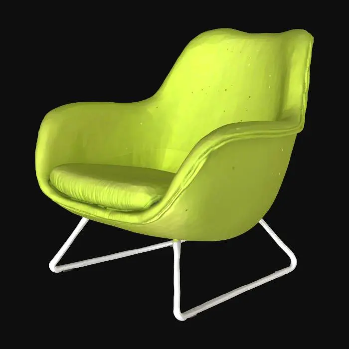 3D model for make a frutiger areo themed chair with lots of green