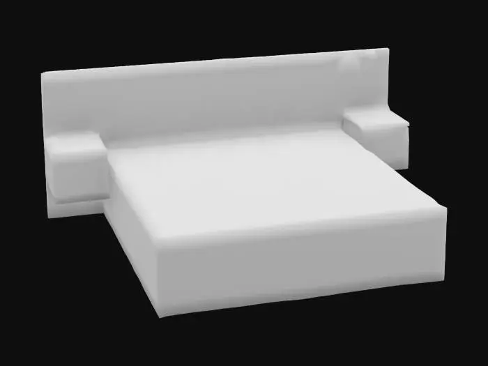 3D model for Cama con cabecera