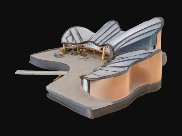 3D model for Wave Pavilion