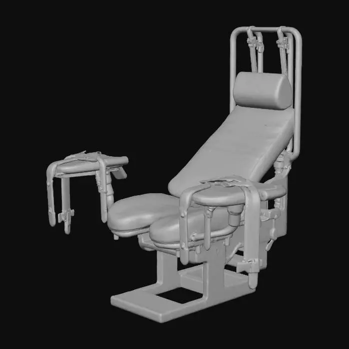3D model for Restraint Chair in Concrete Room