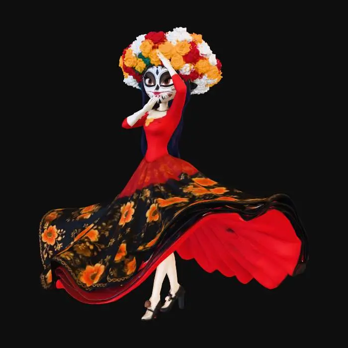 3D model for Dance of the Flower Maiden, #Halloween2025#