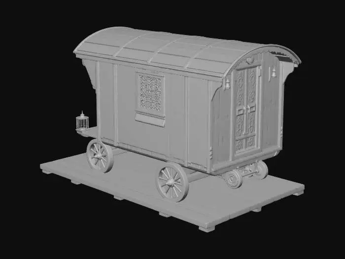 3D model for Azure Wagon Cottage