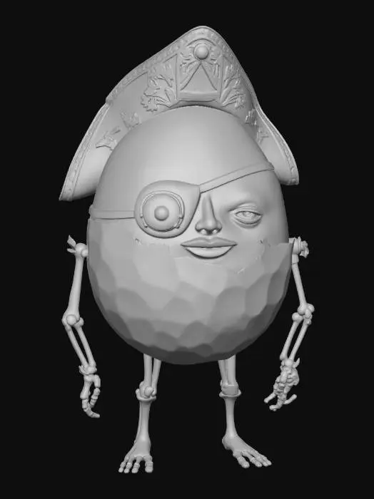 3D model for Captain Eggbeard