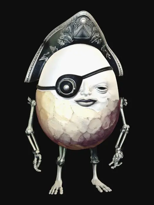 3D model for Captain Eggbeard