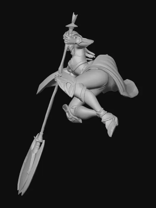 3D model for Purple Warrior Leap