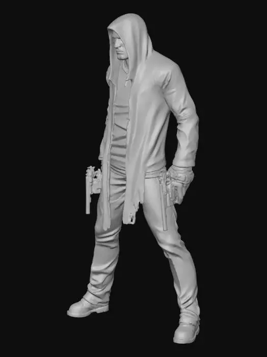 3D model for Hooded Vigilante