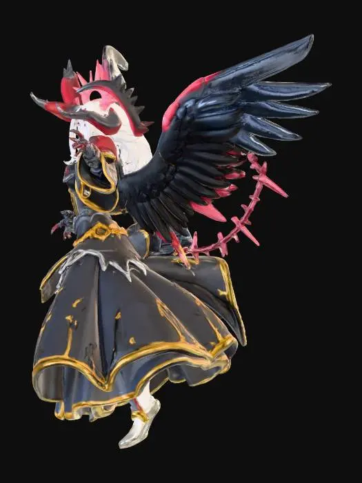 3D model for Ethereal Dark Angel