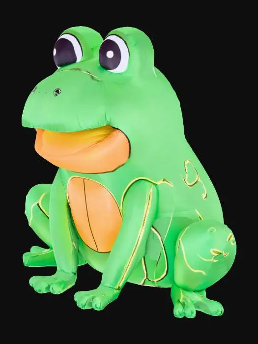 3D model for create an inflatible frog costume