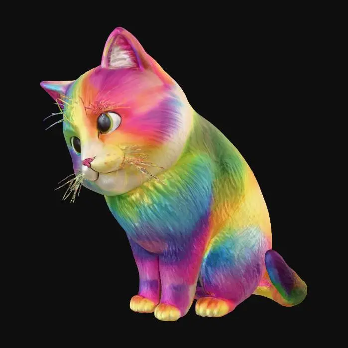 3D model for Rainbow Whiskers