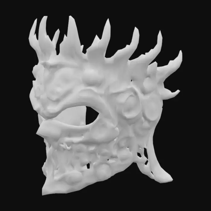 3D model for Máscara do Rei Esquecido – quem usa começa a ouvir vozes do passado