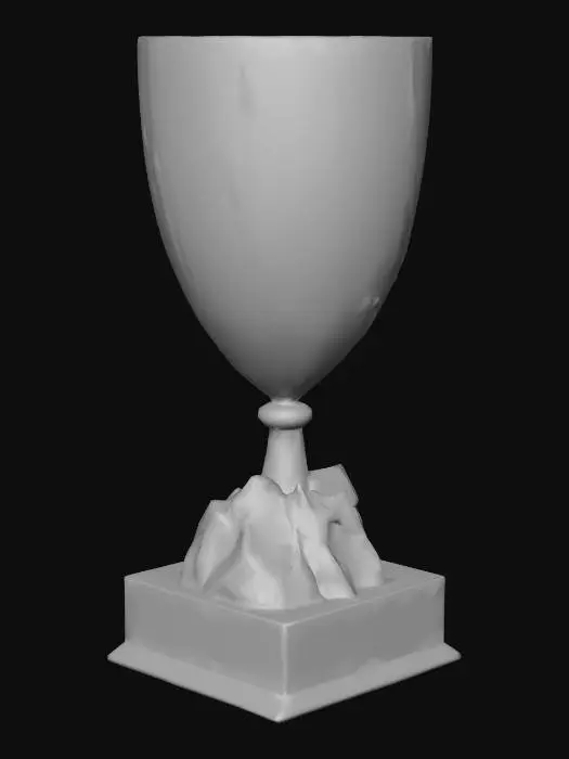 3D model for A Realistic Trophy that Says “Joe Thirty the Most Stoned”