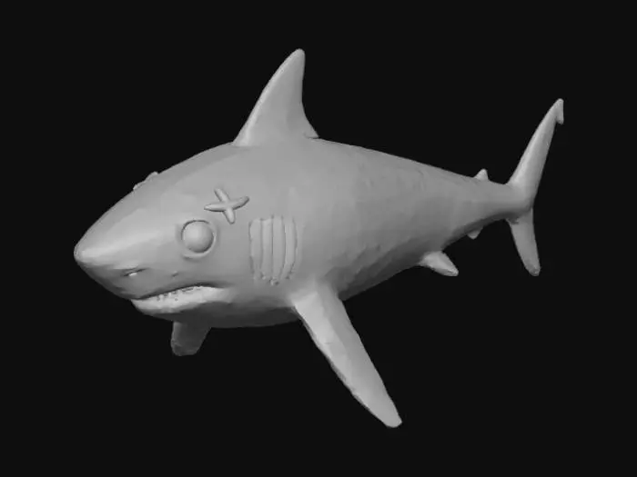 3D model for Megalodonte desenho animado