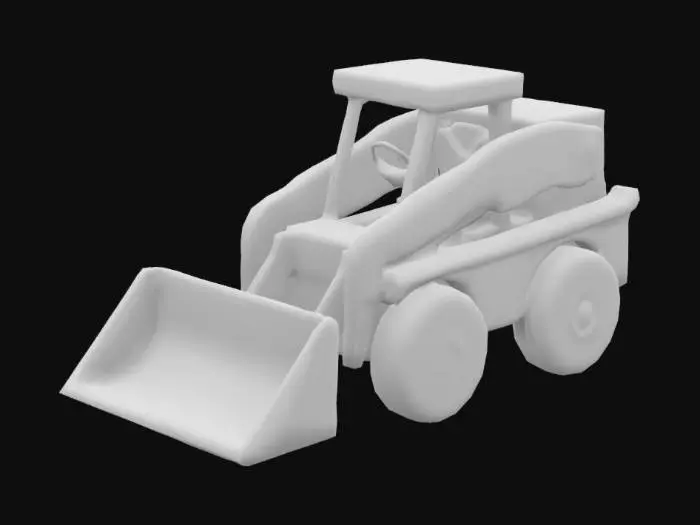 3D model for Wooden Toy Bulldozer