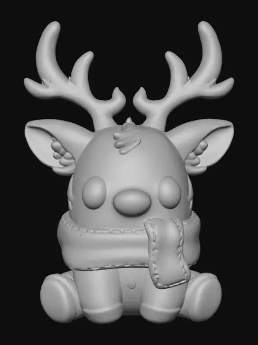3D model for #Christmas2025#, Reindeer Cuddle