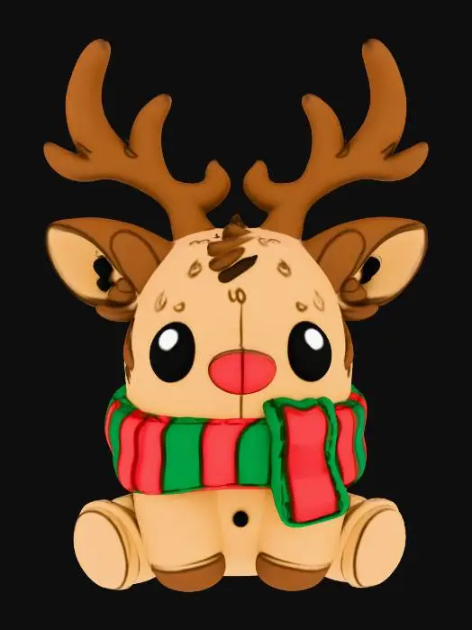 3D model for #Christmas2025#, Reindeer Cuddle
