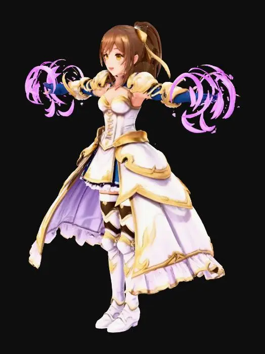 3D model for Mage Warrior Princess