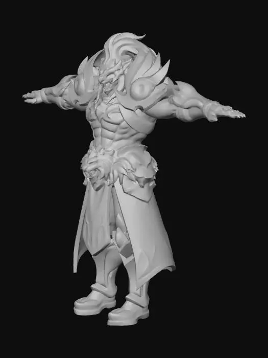 3D model for Warrior of Thunder