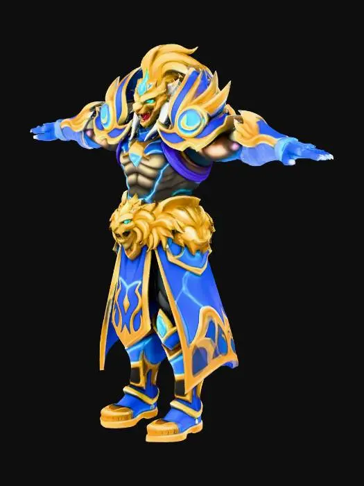 3D model for Warrior of Thunder