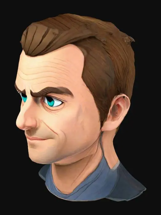 3D model for Macron méchant